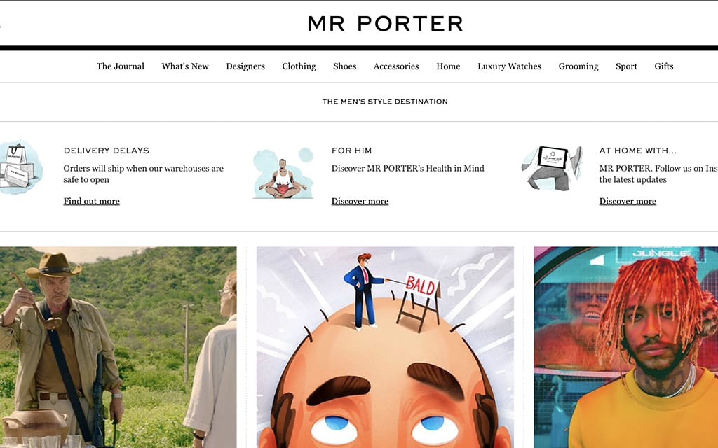 Mr Porter site de vêtements en ligne