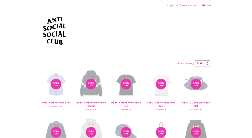 meilleures marques streetwear anti social social club