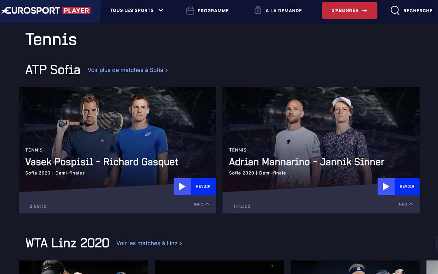 Regarder le tennis en streaming quels sont les meilleurs sites