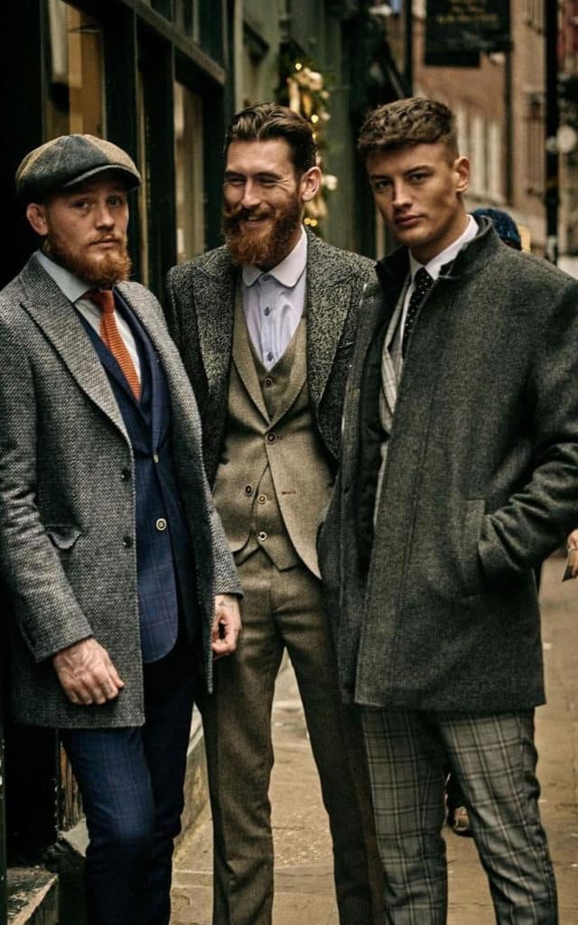 Peaky Blinders outfit les hommes gris.