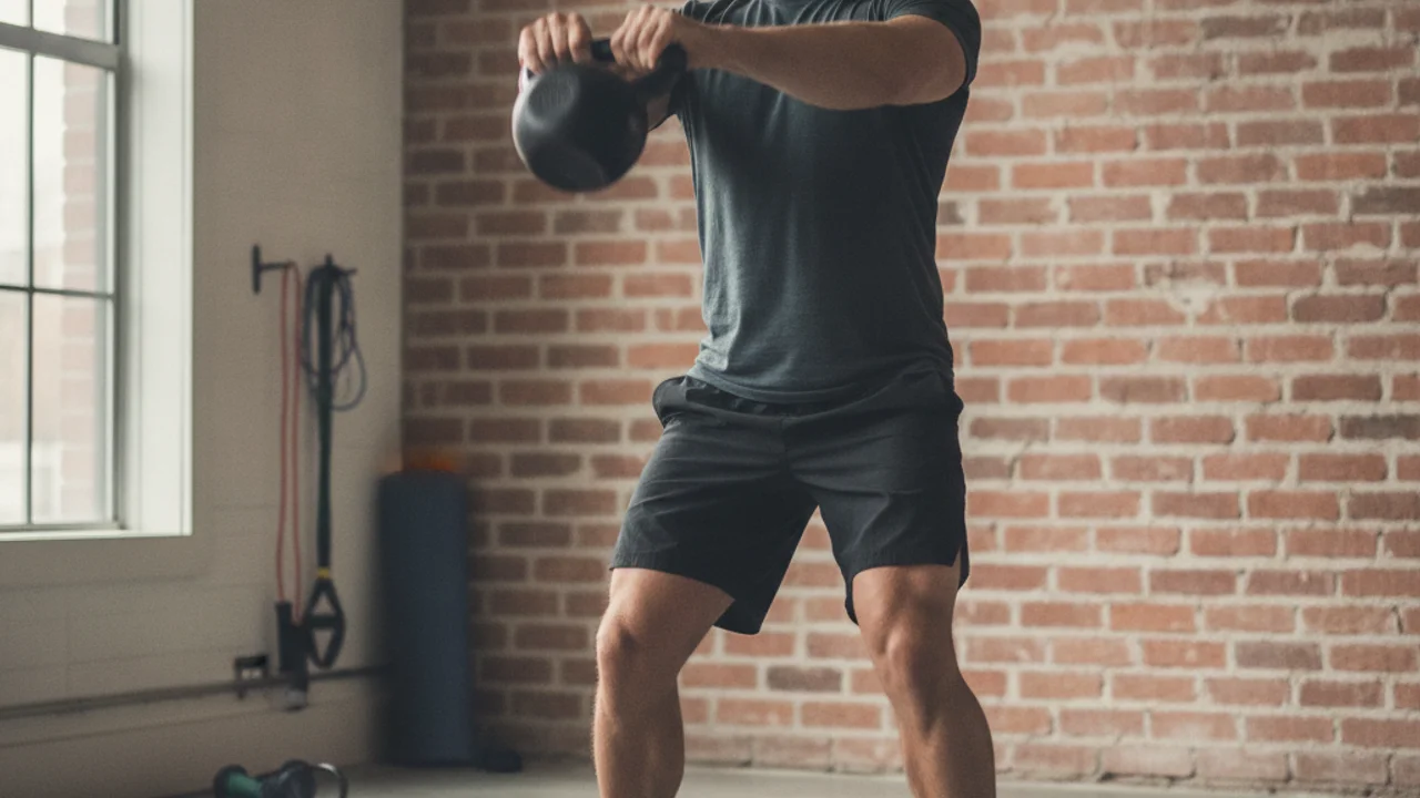 Image de couverture - Kettlebell pour homme : 10 exercices pour un entraînement complet